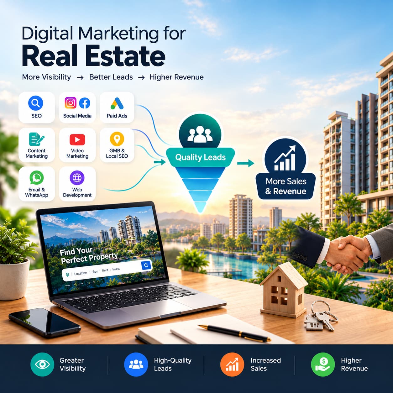 Real Estate Marketing services in Pune by Leap Booster: more visibility, leads and revenue